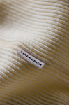 Lindbergh Halfzip Rib Knit pearl white