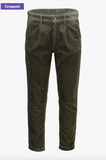 Lindbergh Cordhose cropped dusty army
