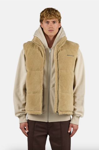 Pegador Landin Teddy Puffer Vest Sand