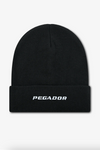 Pegador Logo Beanie Black White
