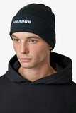 Pegador Logo Beanie Black White