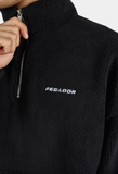Pegador Puka Teddy Half Zip Sweater black