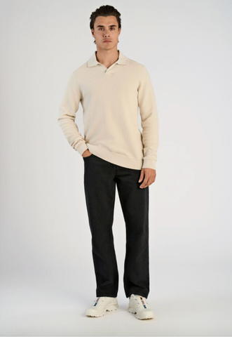 Lindbergh Polo Stricksweater light stone