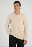 Lindbergh Polo Stricksweater light stone