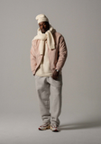 BLKVIS Script Corduroy Varsity Jacket Rose