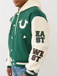True Religion Retro Wool Varsity Jacket Green