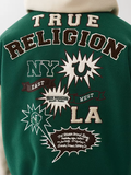 True Religion Retro Wool Varsity Jacket Green