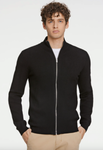 Lindbergh Zip Sweater Relaxed Fit Black