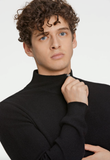 Lindbergh Zip Sweater Relaxed Fit Black