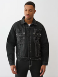 True Religion Oversized Super T Jeansjacke