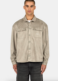Pegador Madikeri Suede Overshirt Flint Grey