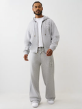 True Religion Stitch Logo Baggy Sweatpants heather grey