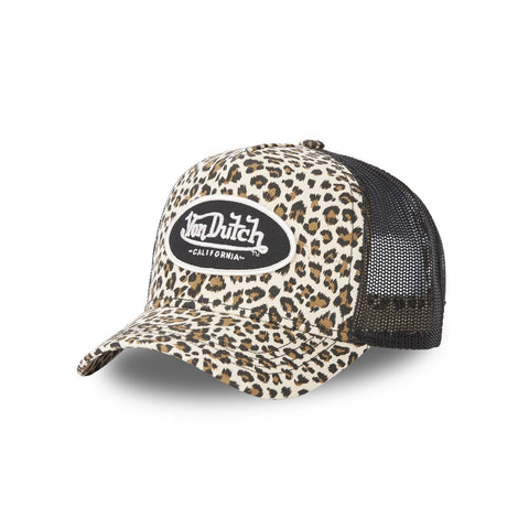 Von Dutch Trucker Cap Boston Cot Twill Leo Beige