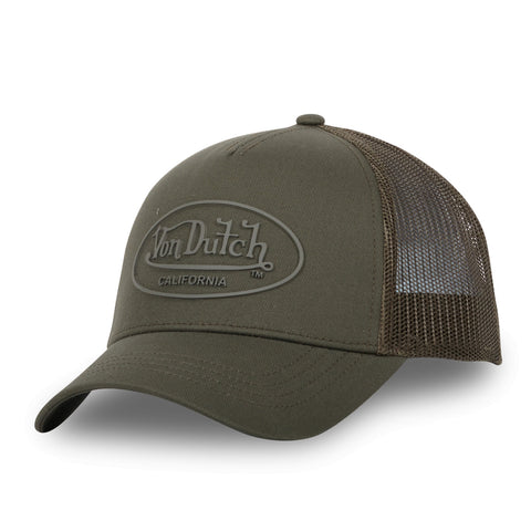 Von Dutch Trucker Cap Boston Cot Twill Rubber Army
