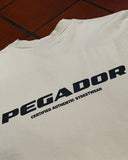 Pegador Colne Logo Oversized Tee Washed Dust Cream