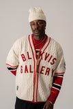 BLKVIS Baseball Strickshirt Antique White