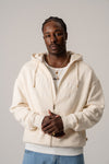 BLKVIS Big Script Zip-Hoodie Antique White