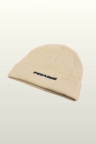 Pegador Logo Beanie Stone Black