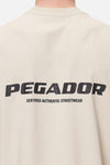 Pegador Colne Logo Oversized Tee Washed Desert Sand