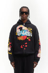 Favela Heaven on Earth Zip-Hoodie Black