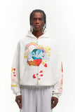 Favela Heaven on Earth Zip-Hoodie Vanilla