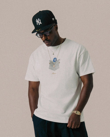 BLKVIS Newspaper T-Shirt white