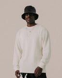 BLKVIS Script Waffle Longsleeve antique white
