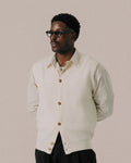 BLKVIS Script Cable Knit Vest antique white