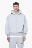 Pegador Logo Oversized Sweat Jacket Grey Melange