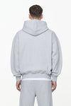 Pegador Logo Oversized Sweat Jacket Grey Melange