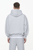 Pegador Logo Oversized Sweat Jacket Grey Melange