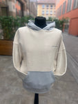 Pegador Keros Boxy Hoodie Washed Coast Sand Clear Grey