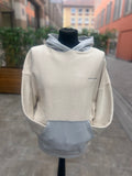 Pegador Keros Boxy Hoodie Washed Coast Sand Clear Grey