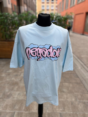 Pegador Breen Boxy Tee Washed Baby Blue