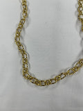 Edelstahl Kette Basic Drill 3 Parts Muster Gold