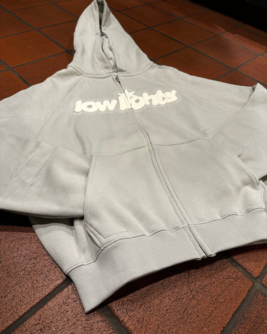 Low Lights Studios Starlight Zip-Hoodie Light Grey