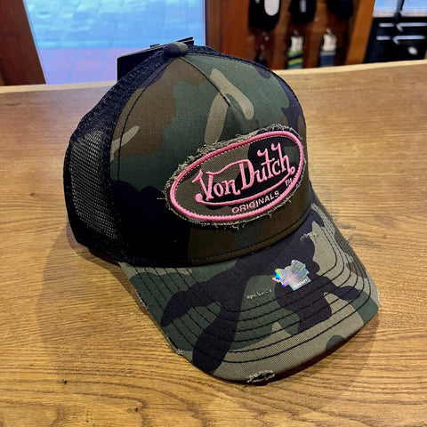 Von Dutch Trucker Cap Kalmar Cot Twill Camo/Pink