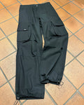 Eightyfive Wide Side Pocket Cargo Pants Black