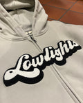 Low Lights Studios Trendy Zip-Hoodie light grey