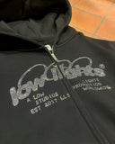 Low Lights Studios Ring Logo RS Zip-Hoodie Black