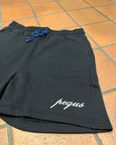 Pequs Embroidery Logo Sweat Shorts Black