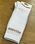 Pegador Side Logo Socken White Espresso