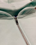 Pequs Chest Logo Zip Hoodie Aqua