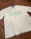 Pequs A Paradise Beach Club Front Logo T-Shirt White