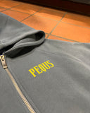 Pequs Art Gallery Zip Hoodie Faded Blue