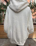 Low Lights Studios College Denim Patched Zip-Hoodie ecru