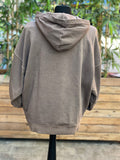 Pegador Drew Terry Boxy Hoodie Vintage Dust Brown