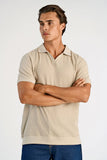 Lindbergh Open Polo-Shirt Stone