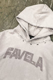 Favela Puff Distressed Hoodie Dove