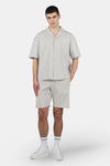 Pegador Troy Plissee Shorts Pure Grey